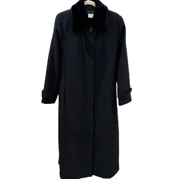 Vintage Harvé Benard Loden Wool/Fur Coat - Picture 6 of 8